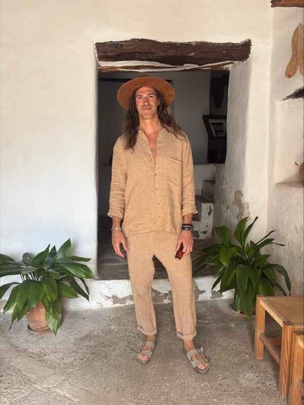 Camisa lino básica